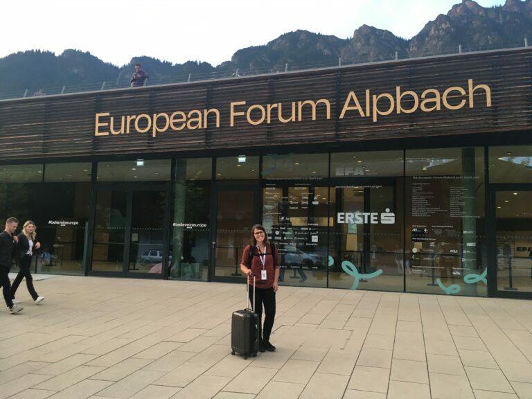 Elisabeth Mertl beim European Forum Alpbach