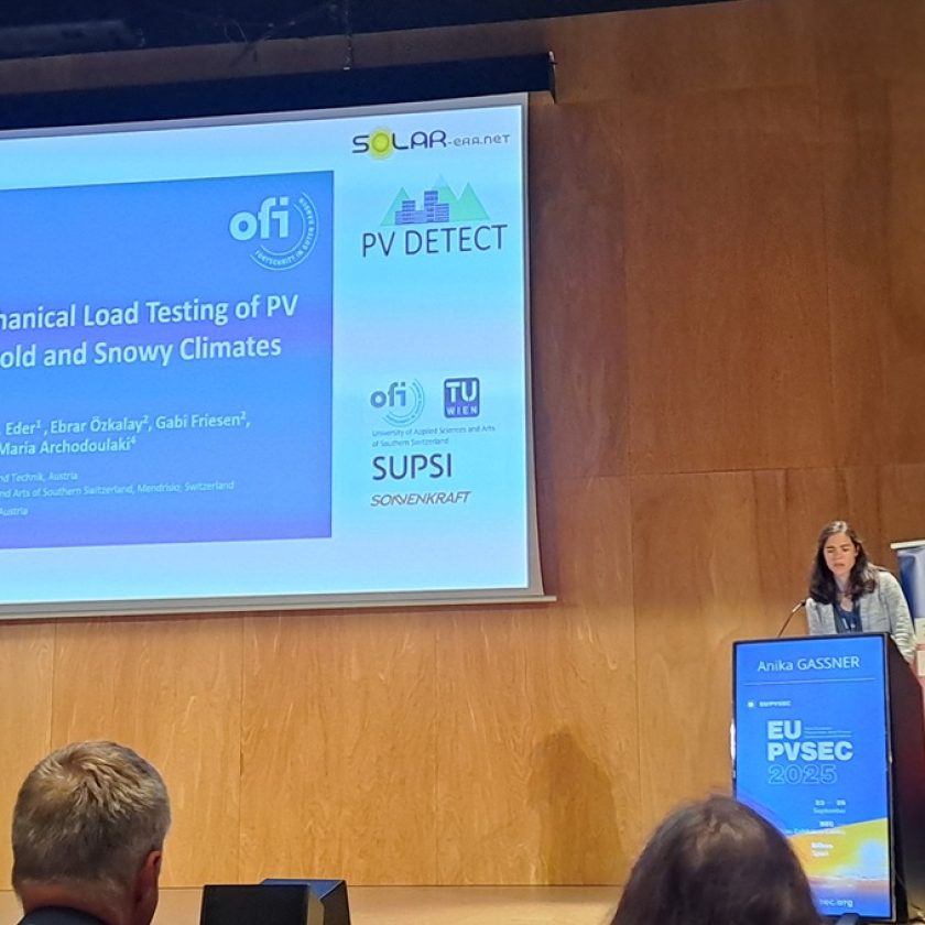 Anika Gassner hält einen Vortrag bei der EU PVSEC 2025