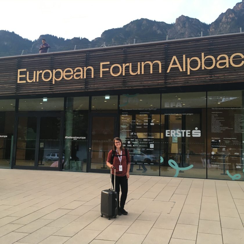 Elisabeth Mertl beim European Forum Alpbach